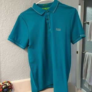 Hugo boss polo shirt in teal